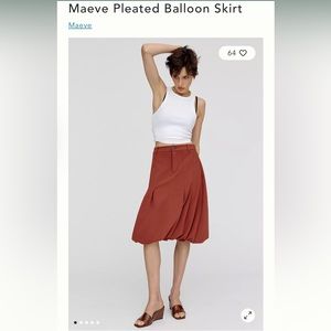 Maeve pleated bubble skirt from Anthropologie.